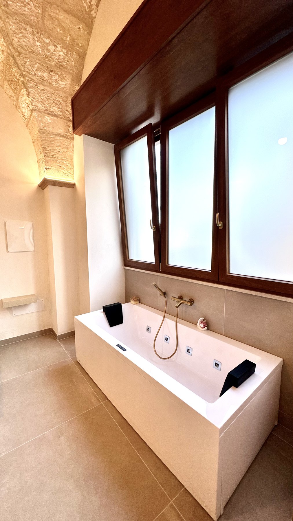 La vasca idromassaggio nel bagno privato